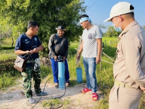 กองช่างตรวจโครงการก่อสร้างประปาโซลาร์เซลล์