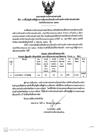 ประกาศการขึ้นบัญชีผู้ผ่านการเลือกสรรเป็นพนักงานจ้างองค์การบริหารส่วนตำบลไผ่ ประจำปีงบประมาณ 2566